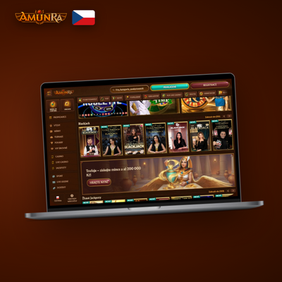 AmunRa Casino pro počítač s ruletou na velkém monitoru pro pohodlné hraní