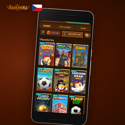 Ikona ruletového kola živého kasina v AmunRa Casino mobilní aplikaci