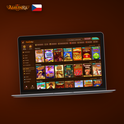 AmunRa Casino přímo v prohlížeči na laptopu bez nutnosti instalace klienta